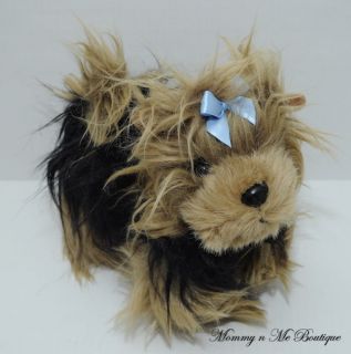 for your consideration is a battat yorkie plush puppy dog measures 