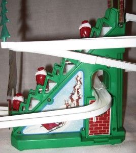 Battery Operated Climbing Sliding Santa Trail Complete Works 