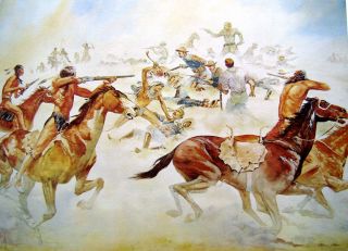 Custer Battle of The Little Bighorn William Nelson