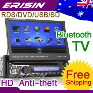 Erisin ES791AUD 7 1 DIN Touch Screen Anti Theft Car Stereo TV RDS 