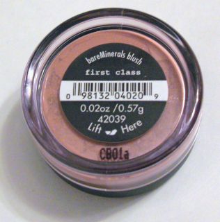 Bare Escentuals Minerals First Class Blush New Factory Sealed