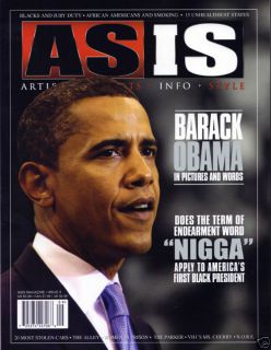 shocking Barack Obama ASIS 2009 Semi Nude Booty Magazine ★mint 