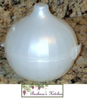 Tupperware Forget Me Not ONION KEEPER Container Pearl White NEW