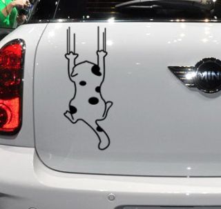 Naughty Cat Car Door Window Graphic Decal Sticker Vinyl
