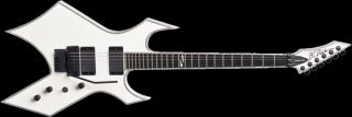 bc rich nj deluxe warlock pearl white electric guitar neck