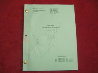 Original Perry Mason TV Movie Script Signed by Actor