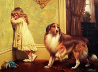 Charles Burton Barber Handmade Oil Painting Repro A Special Pleader 