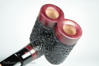 Fat Bastard Pipes Double Bowl Poker Pipe