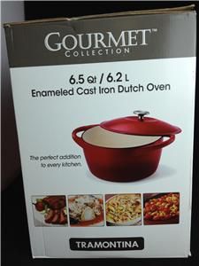 NEW Gourmet Collection by Tramontina 6.5 Qt. Enameled Cast Iron Dutch 
