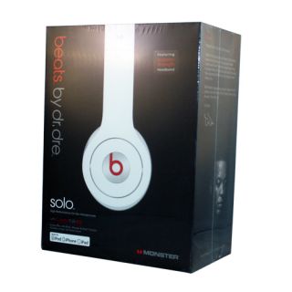 Beats by Dr. Dre Solo White On Ear Headphones with ControlTalk (Old 