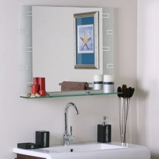 Frameless Rectangle Wall Mirror Hall Bathroom Designer