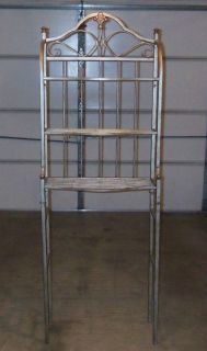 New Spacesaver Over The Toilet Bathroom Shelving Unit Antique Brass 