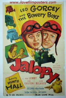 Leo Gorcey Bowery Boys Jalopy Orig US 1 Sheet 1953