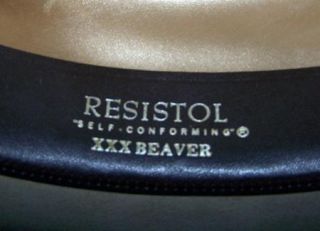 Resistol Silver Belly 3X Beaver Cowboy Western Hat 7 1 8 Super Nice 