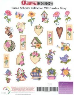 Brother Babylock Embroidery Machine Memory Card GARDEN GLORY