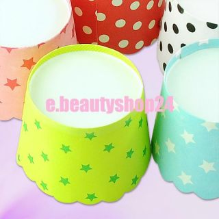50pcs Spots Cake Baking Paper Cup Cupcake Muffin Cases Liners Wedding 