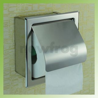 Luxury 304 Stainless Steel Tissue Roll Covers Toilet Paper Holder 