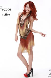 C206 Quality Latin Ballroom Dance Top Skirt Dress 3 Colors