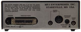 This device requires the optional ac adapter or external 12 VDC at 300 