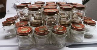   Glass Baby Food Jars 2.5oz Organics Gerber BeechNut CLEAN   NO GLUE