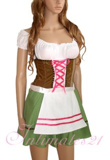 Hot Sexy Wench County Beer Girl Halloween Costume Fancy Party Dress 