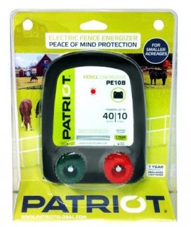 Patriot PE10B Battery Powered Electric Fence Charger Energizer 10MILES 