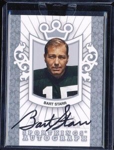   SPORTKINGS SERIES A SILVER BART STARR AUTOGRAPH /99 packers Alabama