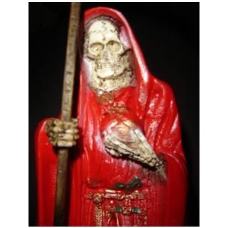   Santa Muerte Statue 12 Red Holy Death Belen Amor Pasion Deseo
