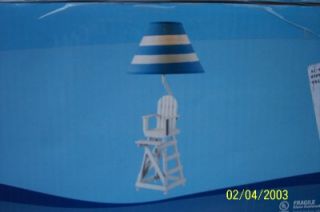 Seaside Lifeguard Table Lamp Nautical Beach House Look