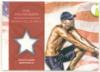    Olympic Hopefuls Phil Dalhausser Jersey Relic USA Beach Volleyball