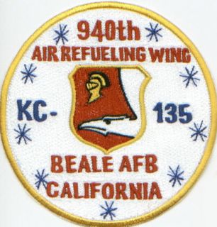 USAF PATCH 940TH AIR REFUELING WING BEALE AFB CALIFORNIA KC 135