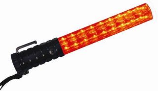 Police Baton Security Traffic Safety Red LED Light Wand