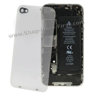   Replacement Transparent Total Clear Back Plate Batt Cover HQ GLASS