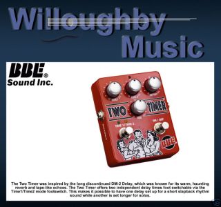 BBE Two Timer Dual Mode Analog Delay Pedal