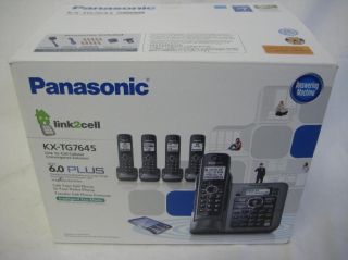Panasonic KX TG7645M DECT 6 0 Cordless Phone with Answering System 5 