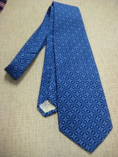 Mr John Beau Brummell Vintage Blue Mens Necktie Tie Classic Design 
