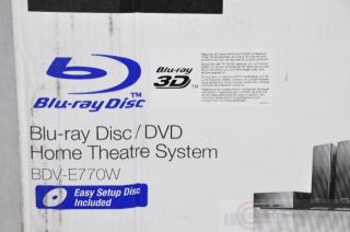 Sony BDV E770W Blu Ray Player Home Entertainment System