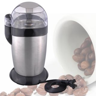 Electric Fresh Espresso Coffee Grinder Mill Bean Milling Grind Cup 