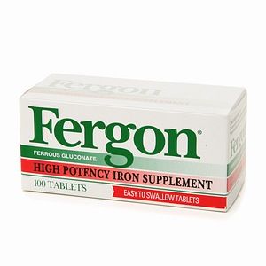 Fergon High Potency Iron Supplement Tablets 100 Ea
