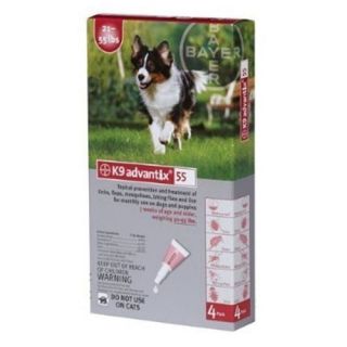 Brand New Bayer K9 Advantix 55 4 Month Supply For Dogs 21 55 lb