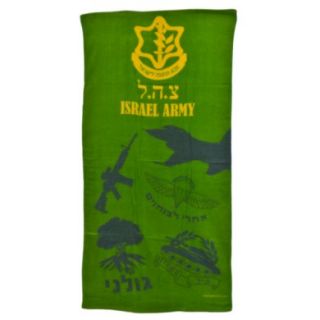   store presents israel idf army logo full body cotton beach towel