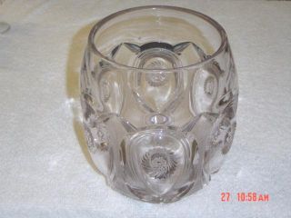Beaumont Glass Circular Saw Vase EAPG