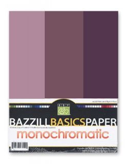 Bazzill Basics Monochromatic Trio Packs 8 5 x 11 Velvet