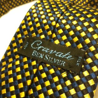 Ben Silver Cravate   All Silk   Hand Made   Luxury Line  