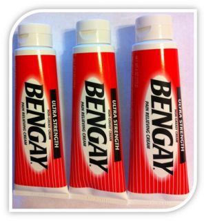 New Bengay Ultra Strength Pain Relieving Non Greasy Cream 3 Tubes x 