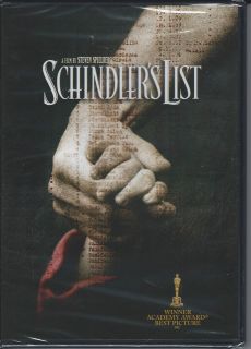 Schindlers List DVD Liam Neeson Ben Kingsley Ralph Fiennes NEW