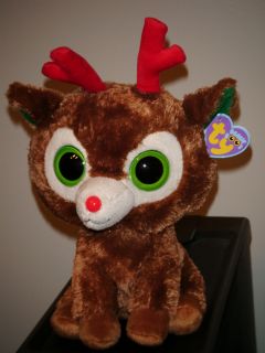 Ty COMET the Large 10 Reindeer Beanie Baby Boos Boos MINT TAGS RETIRED