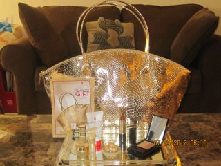   ARDEN SUMMER GIFT SET Gold Bag with 6 Beauty Products plus Gift, New