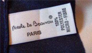 Nicole de Beauvoir Paris 100 Polyester Scarf Made in France