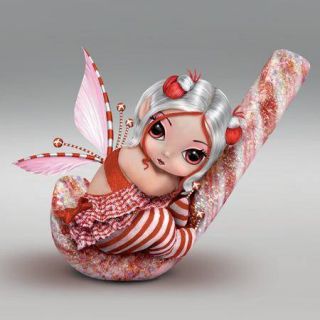 Candy Cane Crazy Fairy Figurine Jasmine Becket Griffith